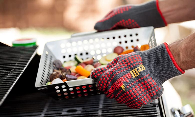 Grillaholics Heat-Resistant Barbecue Gloves