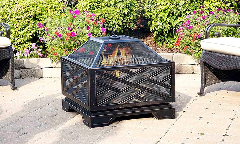 Pleasant Hearth Extra Deep Fire Pit Grill