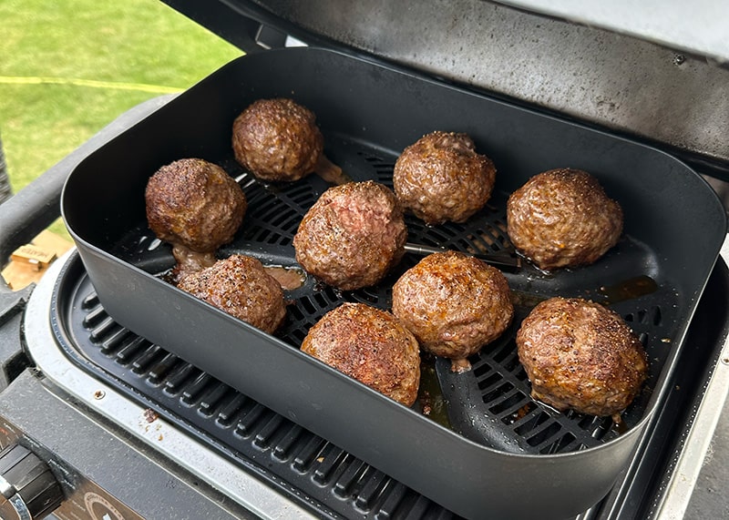 Meatballs Air Fry On Ninja Woodfire Grill