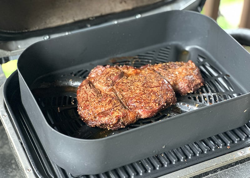 Medium Rare Ribeye Steak Air Fry On Ninja Woodfire Grill