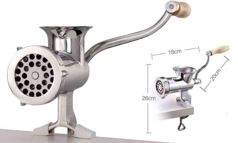 Cam2 304 Stainless Steel Manual Meat Grinder