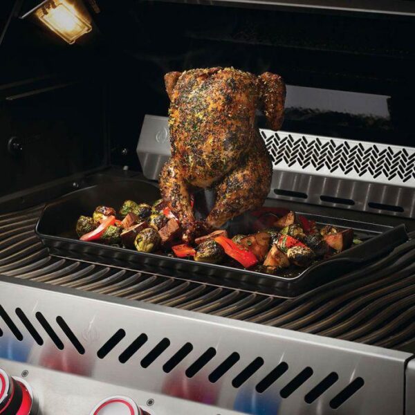 Ceramic Roasting Pan and Beer Can Chicken Roaster Set - Image 2