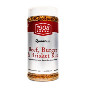 1908 BBQ Quantum Beef Rub – Bold Salt & Pepper Seasoning for Brisket, Burgers & Steaks