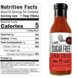 G Hughes Sugar-Free Thai Chili Wing Sauce – Sweet Heat with a Guilt-Free Kick