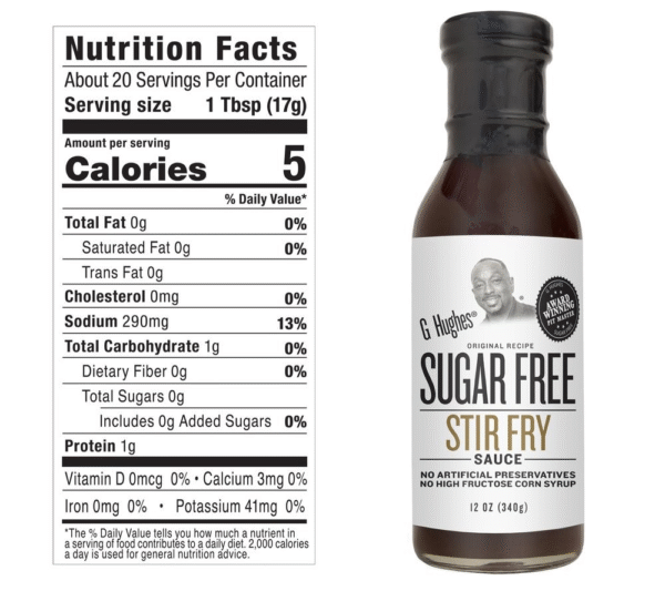 G Hughes Sugar-Free Stir Fry Sauce – Bold, Savory & Guilt-Free Flavor