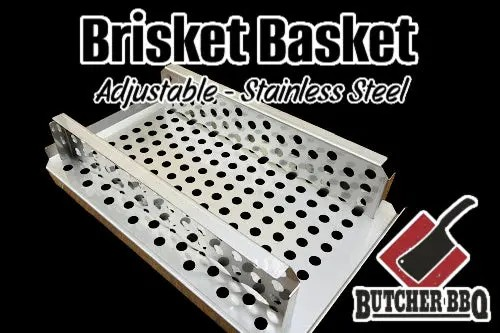 Butcher BBQ - Adjustable Brisket Basket | Perfect Brisket Every Time