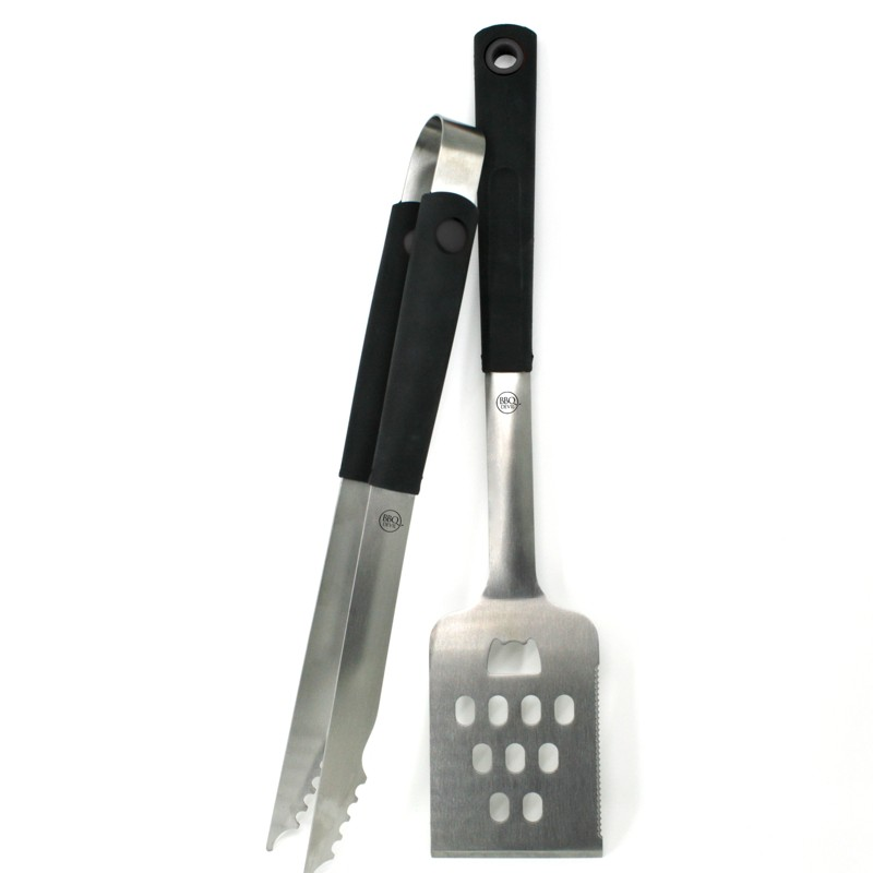 BBQ Devil BBQ Tool Set with Spatula & Tongs | Stainless Steel Grill Tools – You Need a BBQ